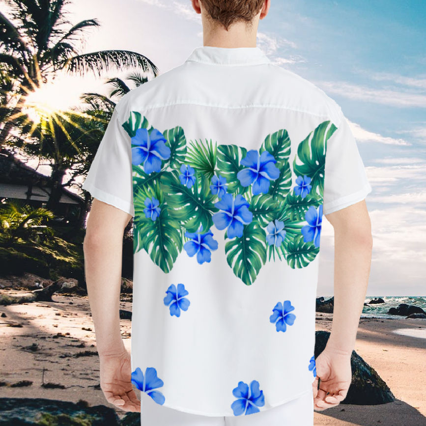 Custom Face Hawaiian Shirts Personalized Photo Glasses Vision Hawaiian Shirts