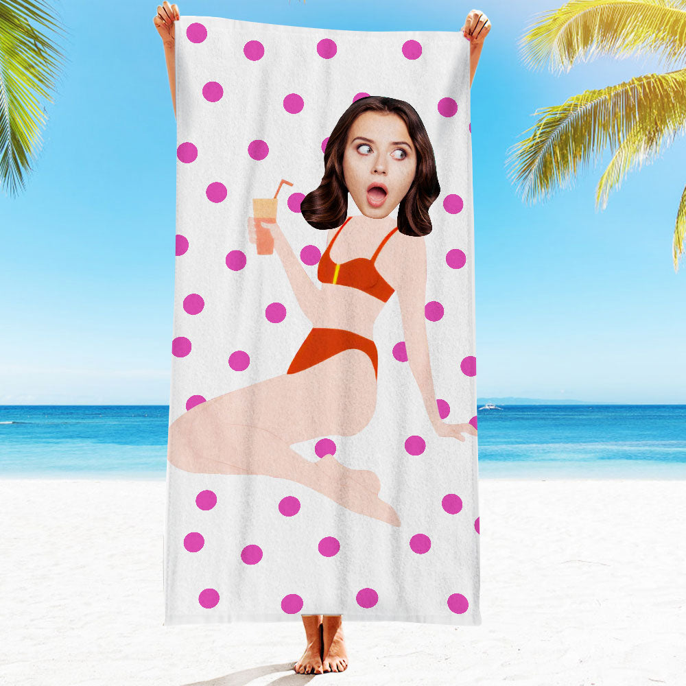 Engraved Photo Towel Gift for Girlfriend or Boyfriend Personalized Towel Personalized Gifts