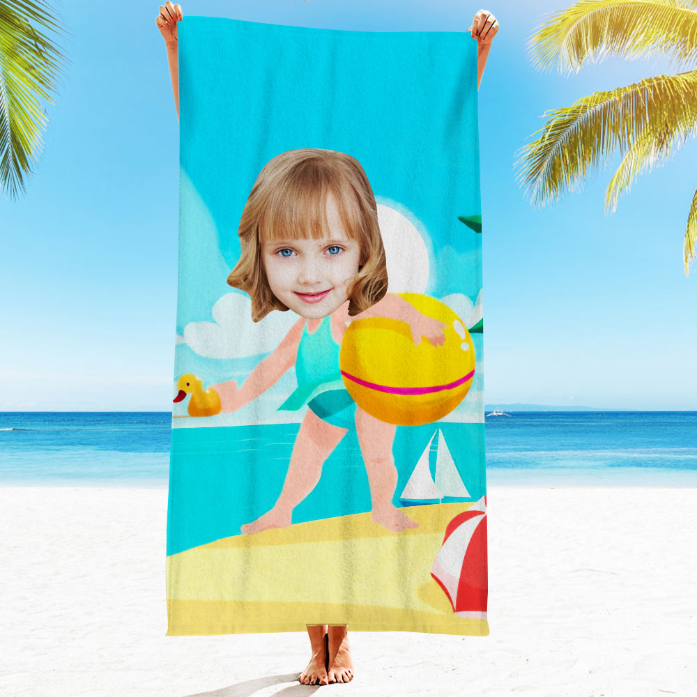 Engraved Photo Towel Gift for Girlfriend or Boyfriend Personalized Towel Personalized Gifts