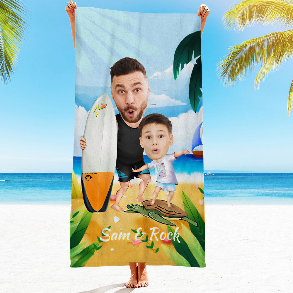 Engraved Photo Towel Gift for Girlfriend or Boyfriend Personalized Towel Personalized Gifts