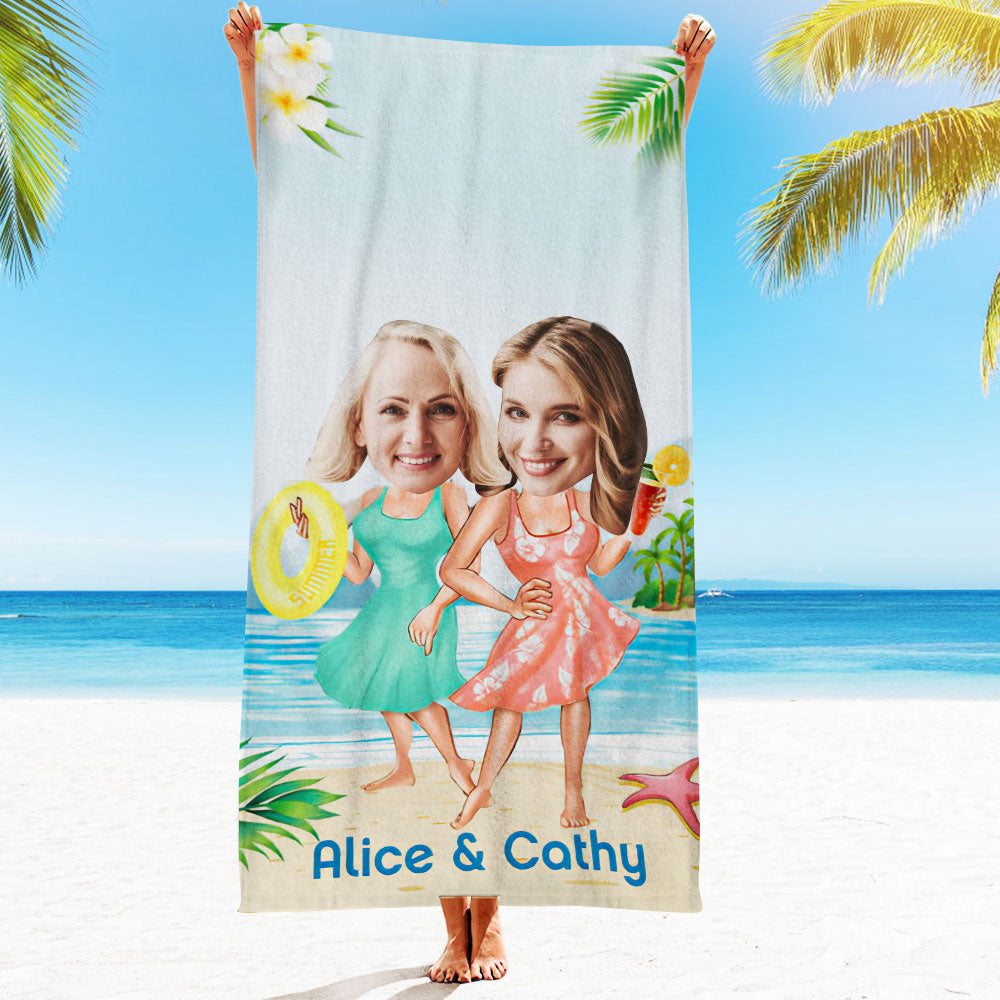 Engraved Photo Towel Gift for Girlfriend or Boyfriend Personalized Towel Personalized Gifts