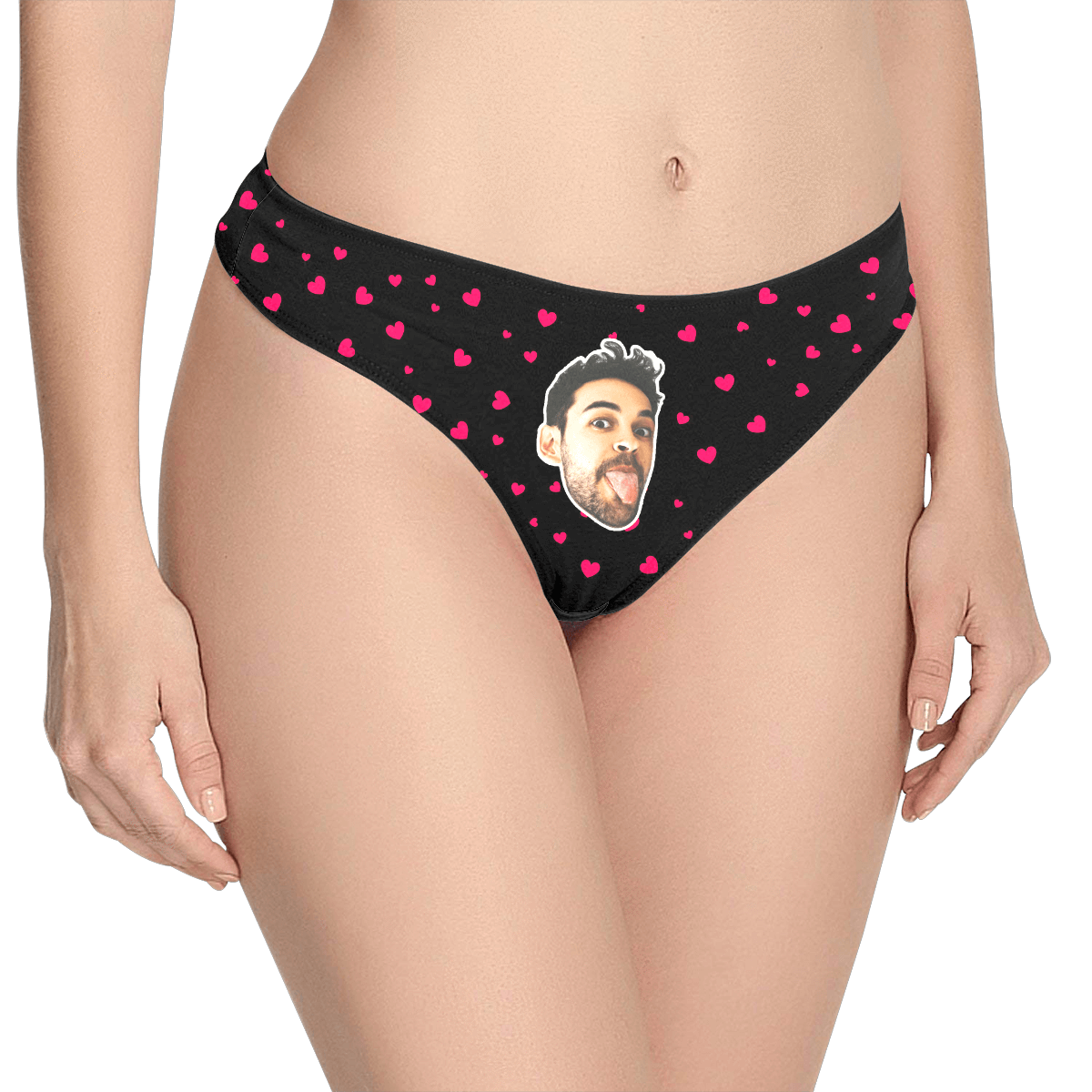 Sweet Heart - Women's Popular Custom Face Thong Pantie Underwear
