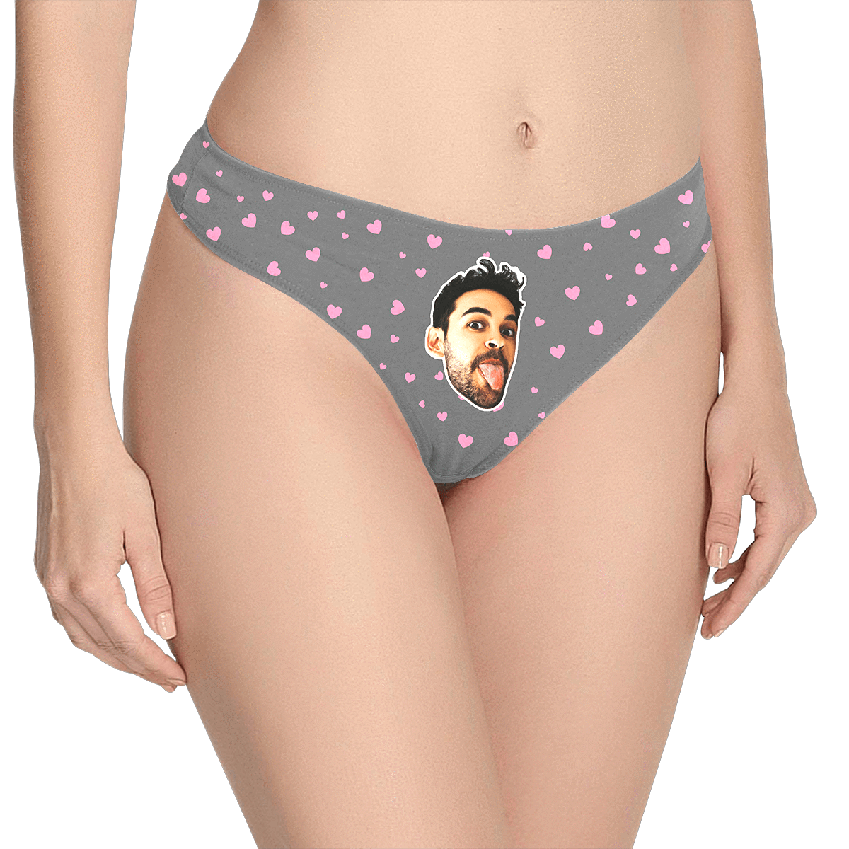 Sweet Heart - Women's Popular Custom Face Thong Pantie Underwear