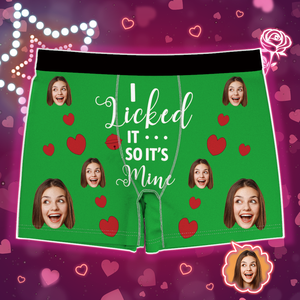 Custom Photo Boxer, Funny Face Boxer It's Mine AR View
