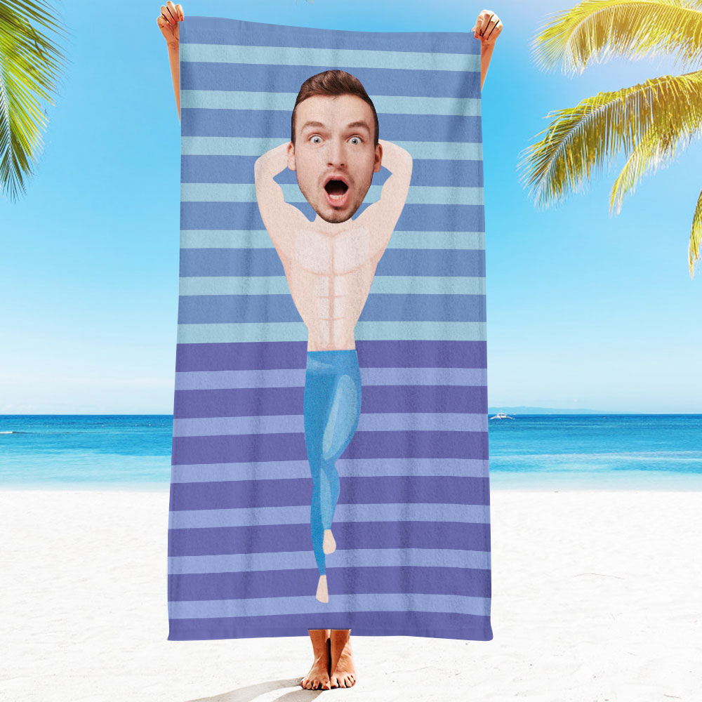 Engraved Photo Towel Gift for Girlfriend or Boyfriend Personalized Towel Personalized Gifts