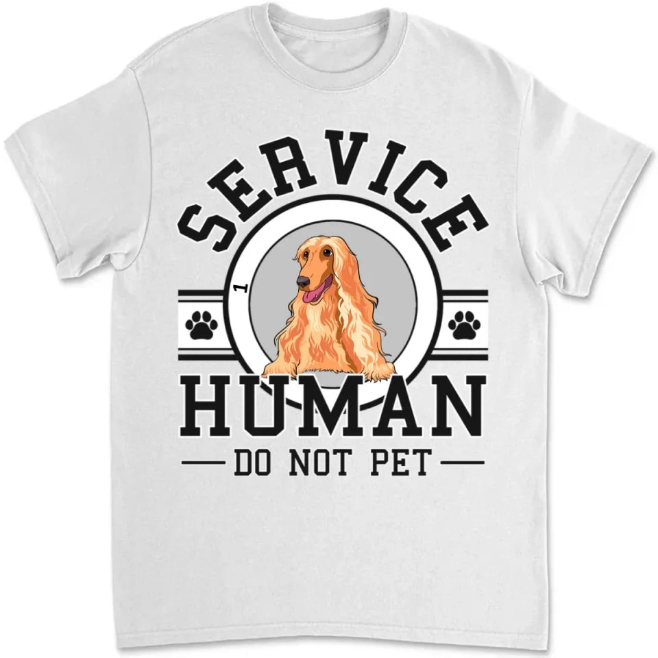 Dog Service Human Logo - Personalized Custom Unisex T-shirt 658014