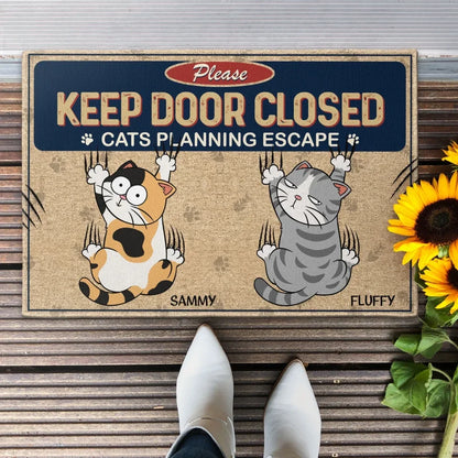 Keep-Door-Closed-Cats-Planning-Escape-Personalized-Doormat_1