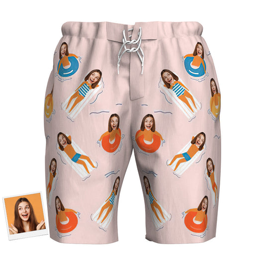Custom Face Beach Shorts Swimwear Comfortable Gifts