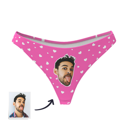 Sweet Heart - Women's Popular Custom Face Thong Pantie Underwear
