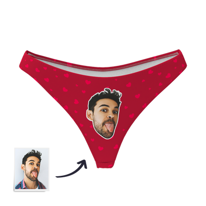 Sweet Heart - Women's Popular Custom Face Thong Pantie Underwear