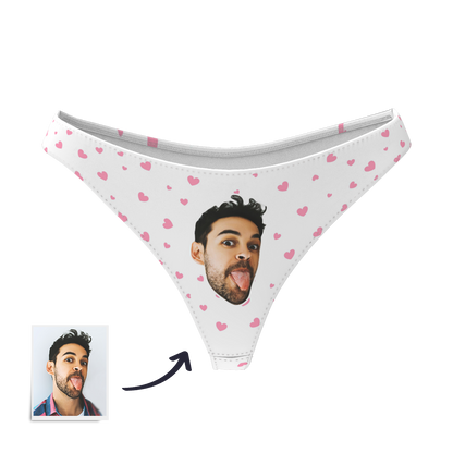 Sweet Heart - Women's Popular Custom Face Thong Pantie Underwear