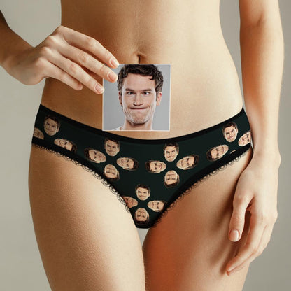 Custom Face Underwear for Her Personalized Multiple Color Women's Classic Thongs Lingerie Valentine Gift for Her