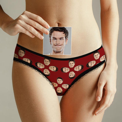 Custom Face Underwear for Her Personalized Multiple Color Women's Classic Thongs Lingerie Valentine Gift for Her