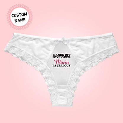 Personalized Panties Custom Name Lace Panties Gifts for Wife