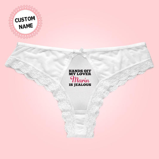 Personalized Panties Custom Name Lace Panties Gifts for Wife